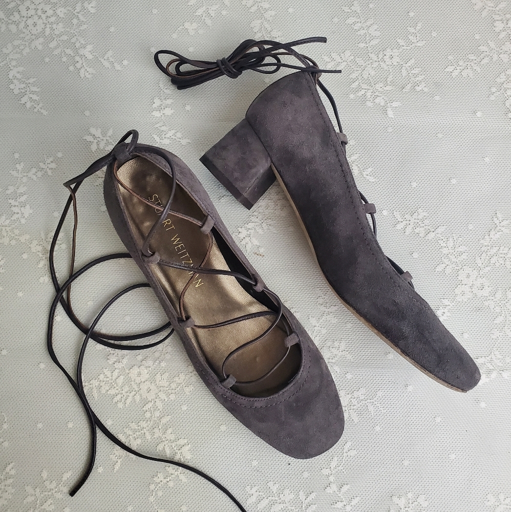 STUART WEITZMAN Cordon Ballerina Pump Sz 6.5!
